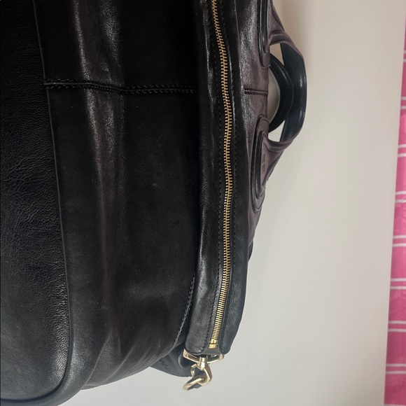 Givenchy Nightingale Black Leather Satchel with Top Handles and Detachable Strap - Picture 9 of 13